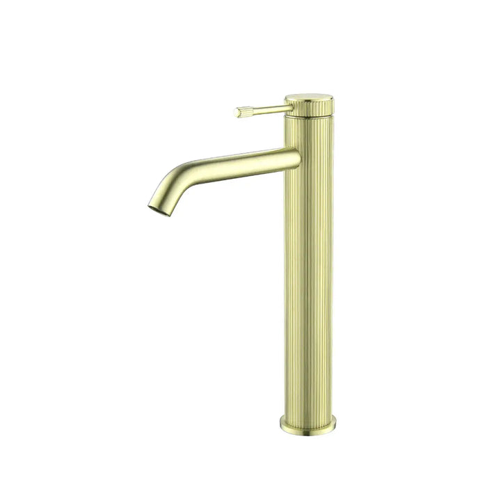 Mica Fluted Tall Basin Mixer - GlazeX Bathware + Glazing