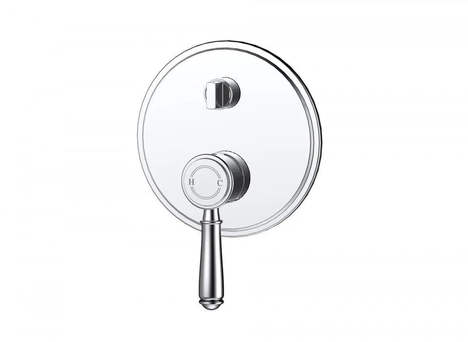 Clasico Shower Mixer with Diverter - Trim Kit - Standard Handle - GlazeX Bathware + Glazing