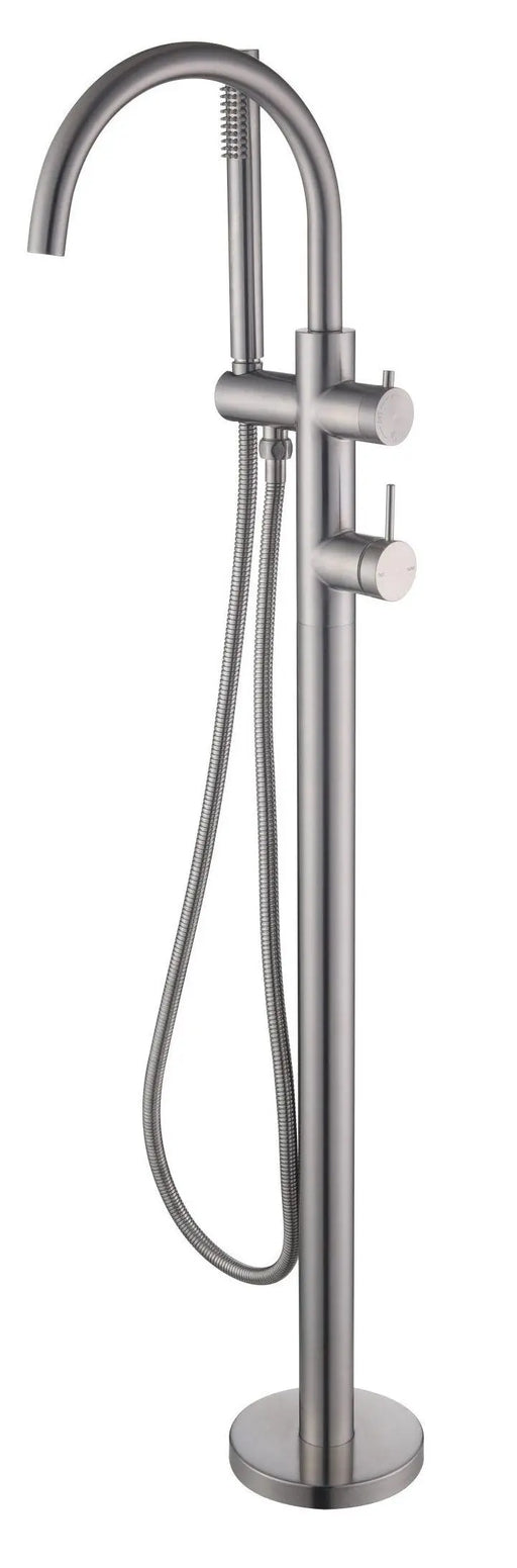 Mica Freestanding Bath Mixer with Hand Shower - GlazeX Bathware + Glazing