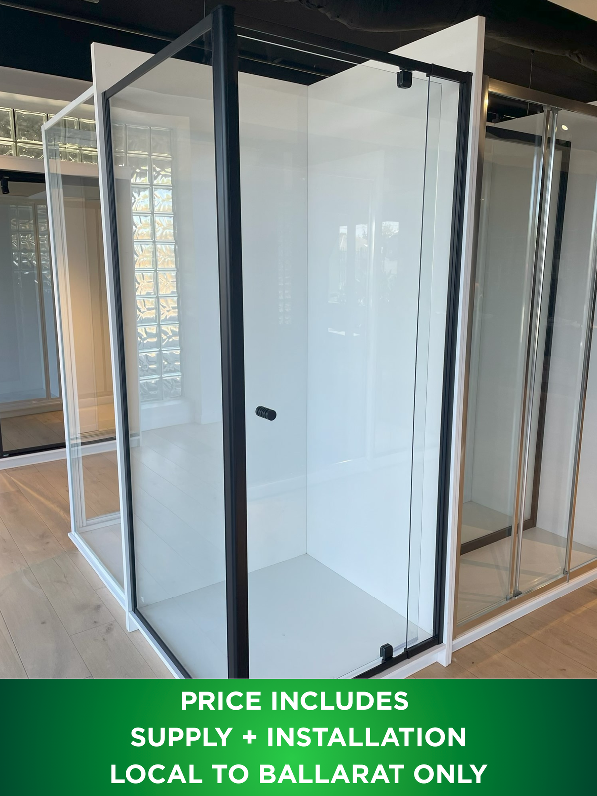 Framed Shower Screen - Front & Return