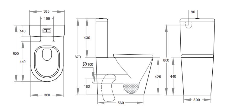 Livis Rimless Toilet Suite