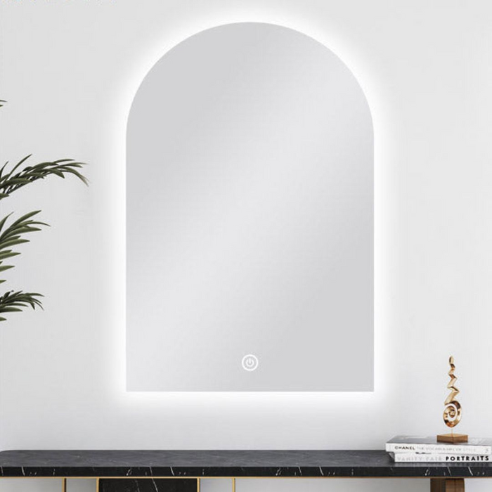600x900mm ARCHED SHAPE Frame-less Back-Lit Carysil LED Mirror
