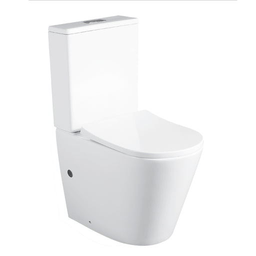 AMALFI Rimless Short projection Wall Faced Toilet Suite - GlazeX Bathware + Glazing