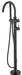 Mica Fluted Freestanding Bath Mixer with Hand Shower - GlazeX Bathware + Glazing