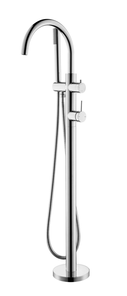 Mica Freestanding Bath Mixer with Hand Shower - GlazeX Bathware + Glazing