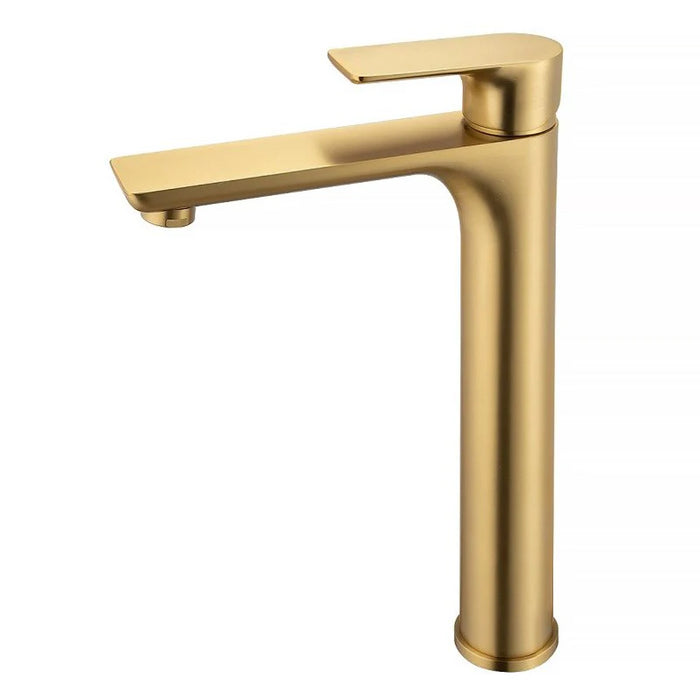 Vog Tall Basin Mixer Brushed Yellow Gold
