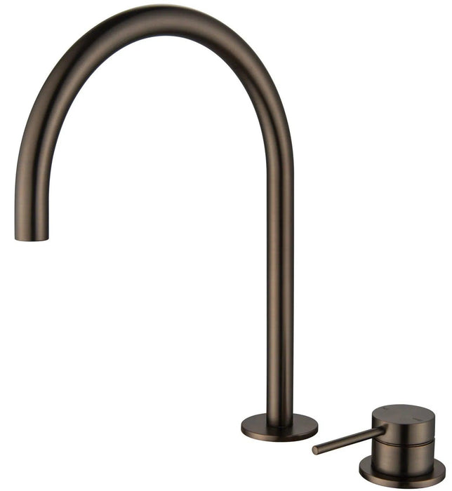 Mica Gooseneck Hob Sink/Basin Mixer Set - GlazeX Bathware + Glazing