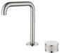 Mica Fluted Soft-Square Hob Basin Mixer Set - GlazeX Bathware + Glazing