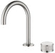 Mica Fluted Gooseneck Hob Basin Mixer Set - GlazeX Bathware + Glazing