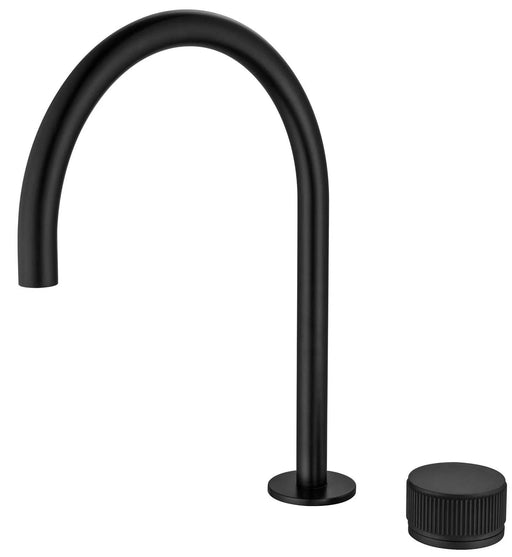 Mica Fluted Gooseneck Hob Sink/Basin Mixer Set - GlazeX Bathware + Glazing