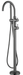Mica Fluted Freestanding Bath Mixer with Hand Shower - GlazeX Bathware + Glazing