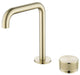 Mica Fluted Soft-Square Hob Basin Mixer Set - GlazeX Bathware + Glazing
