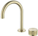Mica Fluted Gooseneck Hob Basin Mixer Set - GlazeX Bathware + Glazing
