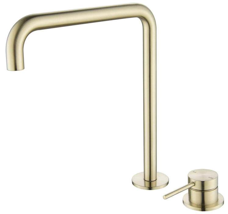 Mica Soft-Square Hob Sink/Basin Mixer Set - GlazeX Bathware + Glazing