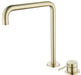 Mica Soft-Square Hob Sink/Basin Mixer Set - GlazeX Bathware + Glazing