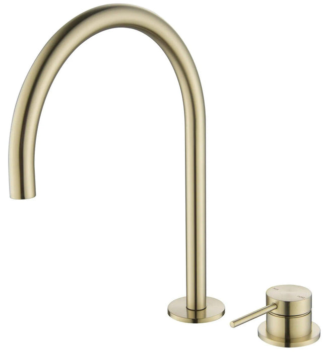 Mica Gooseneck Hob Sink/Basin Mixer Set - GlazeX Bathware + Glazing