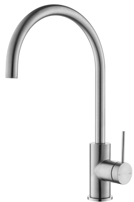 Mica Gooseneck Sink Mixer - GlazeX Bathware + Glazing