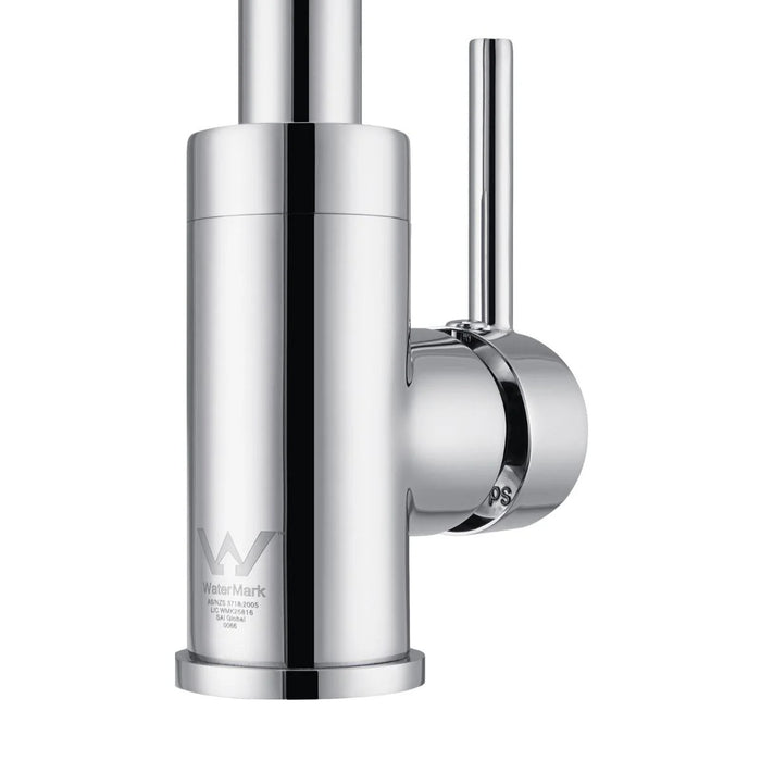 Round Chrome Kitchen Sink Mixer Tap
