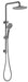 Mica Dual Shower Rail - GlazeX Bathware + Glazing