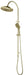 Mica Fluted Gooseneck Shower Rail - GlazeX Bathware + Glazing