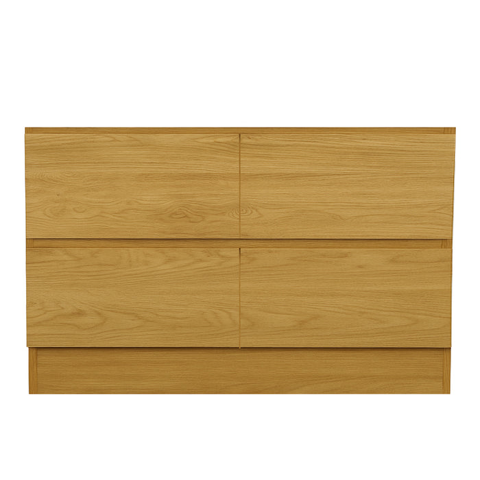 Firenze 4 Drawer Oak Vanity 1200mm