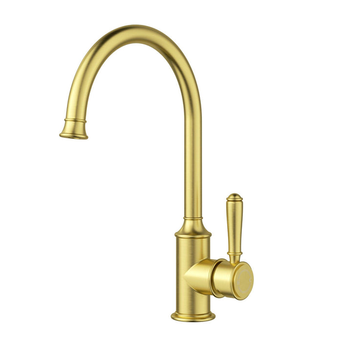 Clasico Sink Mixer Gooseneck - Standard Handle - GlazeX Bathware + Glazing