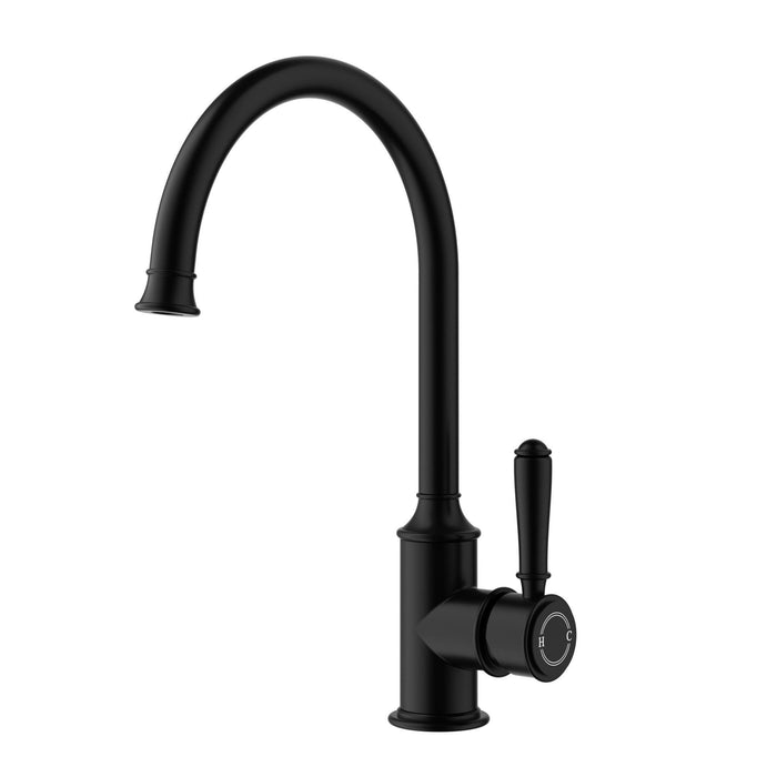Clasico Sink Mixer Gooseneck - Standard Handle - GlazeX Bathware + Glazing