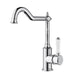 Clasico Sink Mixer Curve - Ceramic Handle - GlazeX Bathware + Glazing