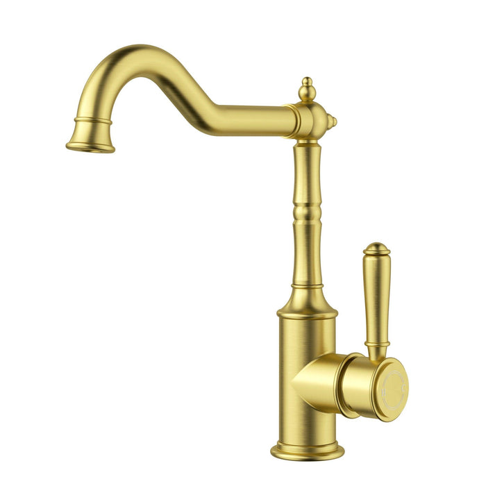 Clasico Sink Mixer Curve - Standard Handle - GlazeX Bathware + Glazing
