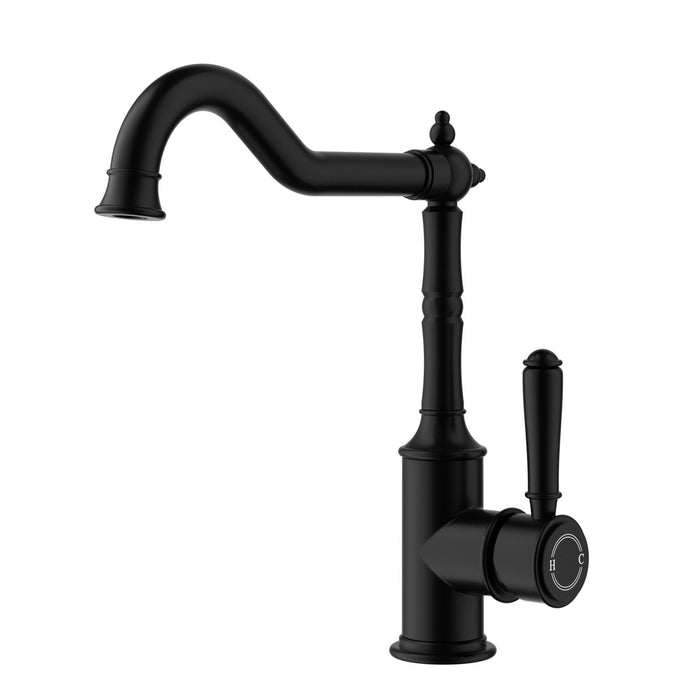 Clasico Sink Mixer Curve - Standard Handle - GlazeX Bathware + Glazing
