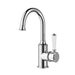 Clasico Basin Mixer Gooseneck - Ceramic Handle - GlazeX Bathware + Glazing