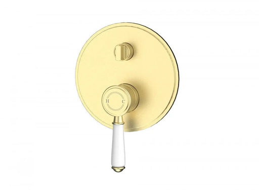 Shower Mixer with Diverter - Trim Kit - Ceramic Handle - GlazeX Bathware + Glazing