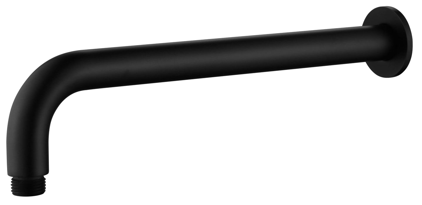 MICA Wall Shower Arm - 450mm Curved - GlazeX Bathware + Glazing