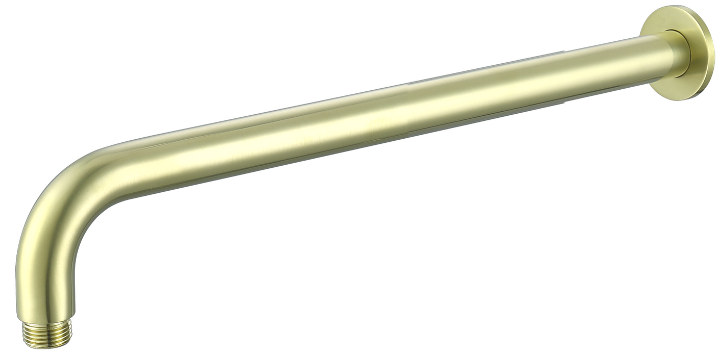 MICA Wall Shower Arm - 450mm Curved - GlazeX Bathware + Glazing