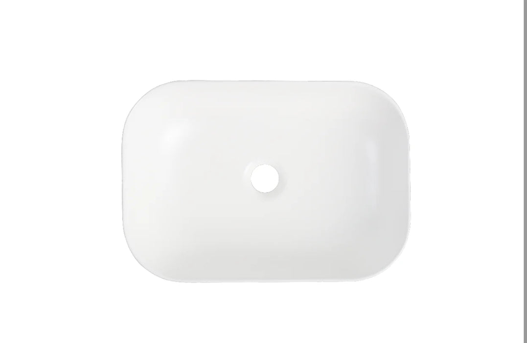 Matte White Above Counter Ceramic Basin