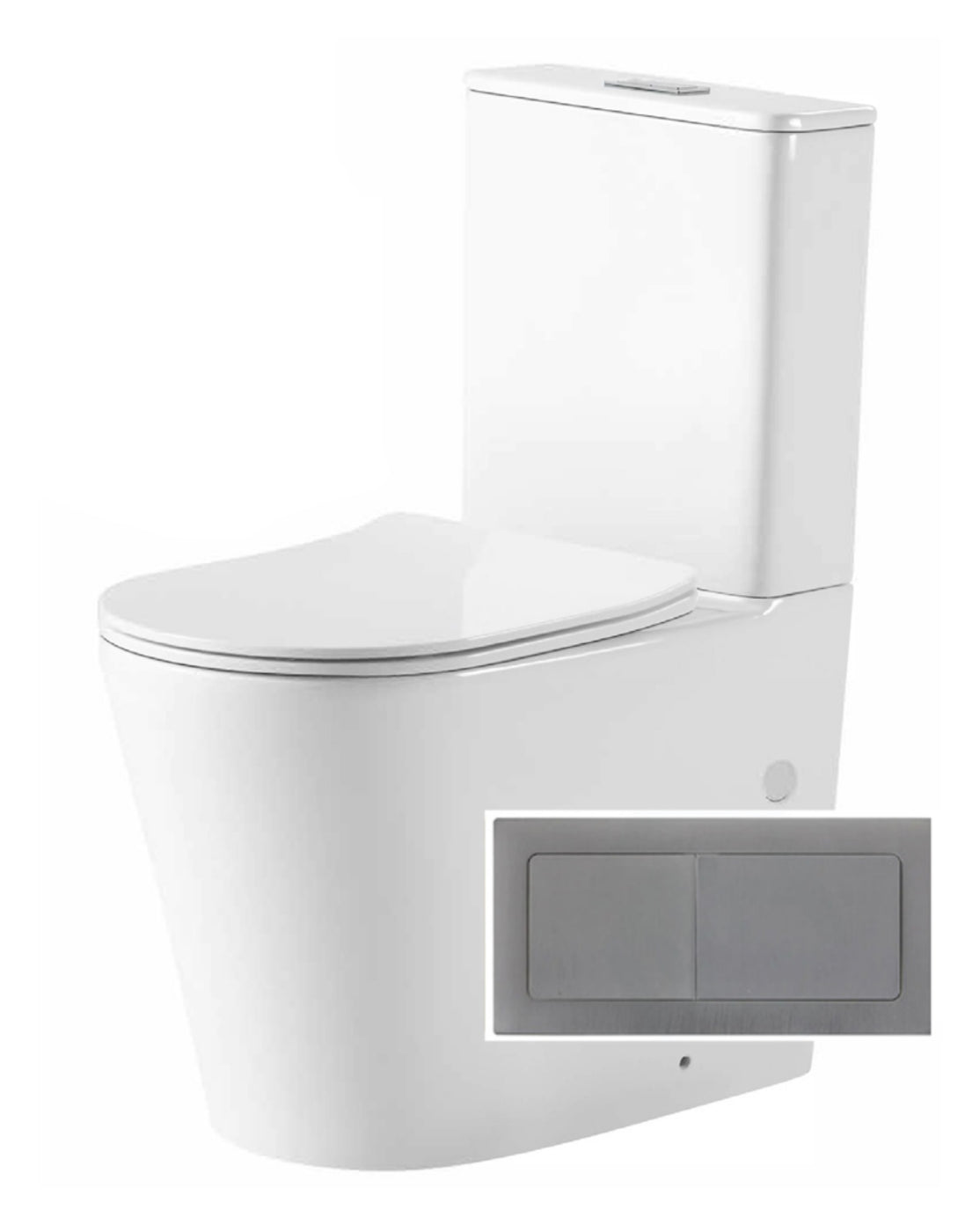 NOUVO Wall Faced Rimless Tornado Flush Toilet Suite