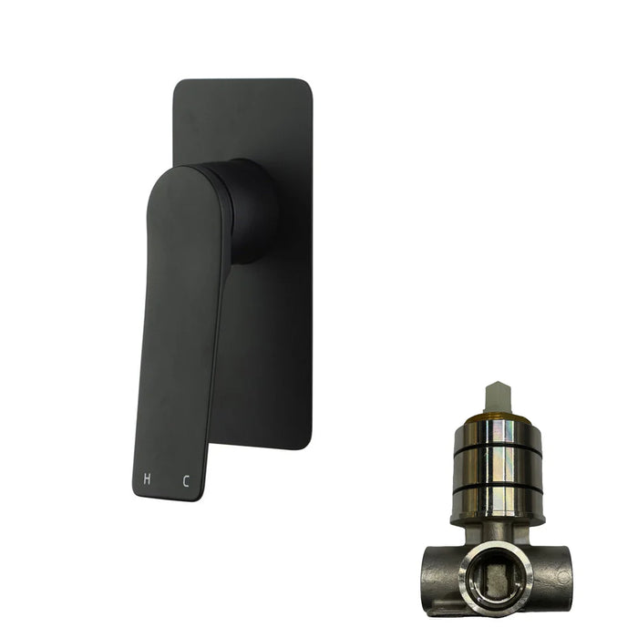 RUSHY - Black Wall Mixer