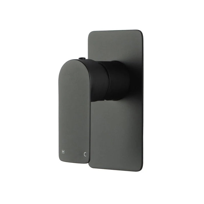 VOG Solid Brass Black Shower/Bath Wall Mixer