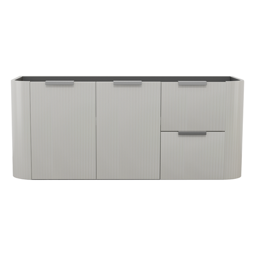 Positano Curved Fluted 1200mm Wall Hung Vanity - GlazeX Bathware + Glazing