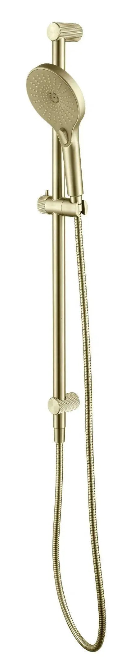 Mica Fluted Shower Rail – Inbuilt Inlet - GlazeX Bathware + Glazing