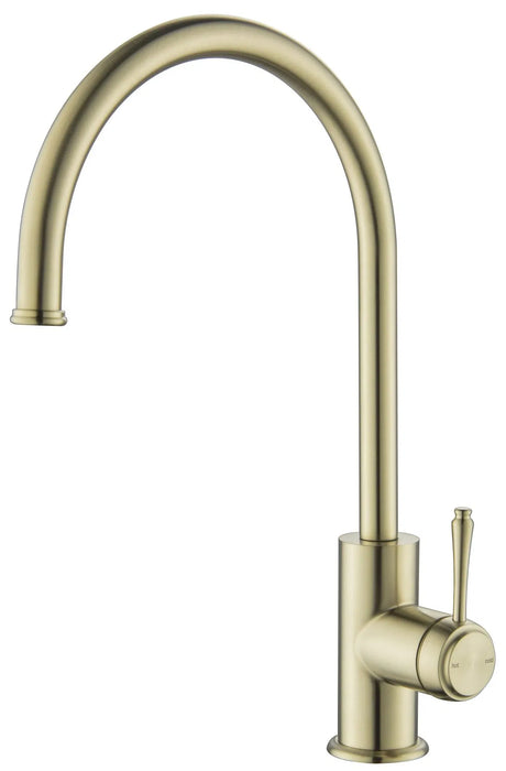 Mica Heritage Gooseneck Sink Mixer - GlazeX Bathware + Glazing