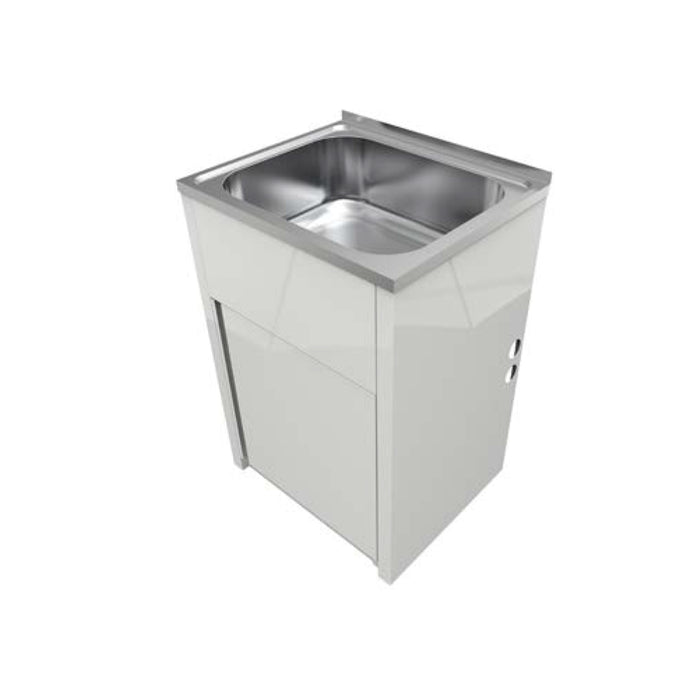 VASCA 45Ltr Laundry Cabinet and Tub. 600L x 500w x 900h - Fingerpull Door. 2TH