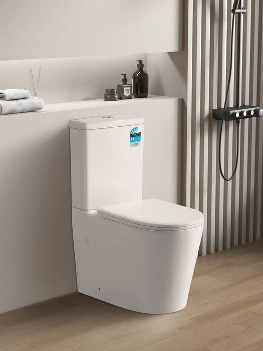 Builders Range Rimless Toilet - Gloss White with Slimline Seat
