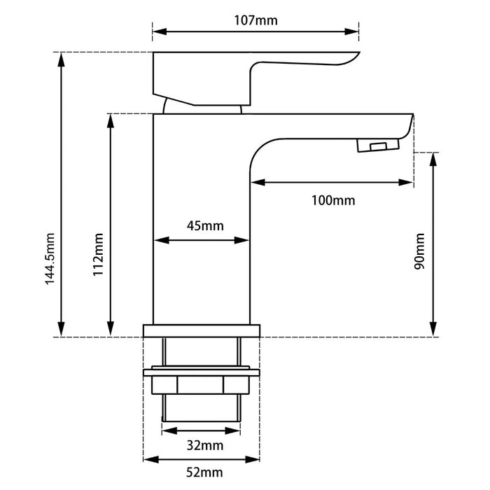 Vog Basin mixer tap