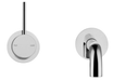 Mica Wall-Spout Combo – 2P – Reverse – TRIM KIT ONLY - GlazeX Bathware + Glazing