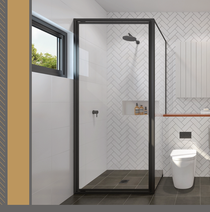 Framed Shower Screen - Front & Return