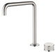 Mica Fluted Soft-Square Hob Sink/Basin Mixer Set - GlazeX Bathware + Glazing