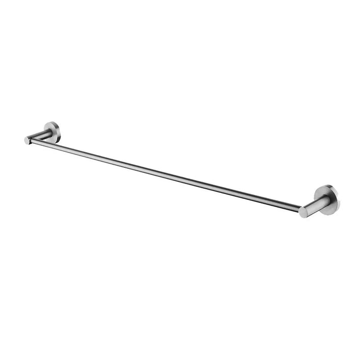 LUCID PIN Round Brushed Nickel Single Towel Rail 800mm