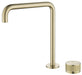 Mica Fluted Soft-Square Hob Sink/Basin Mixer Set - GlazeX Bathware + Glazing
