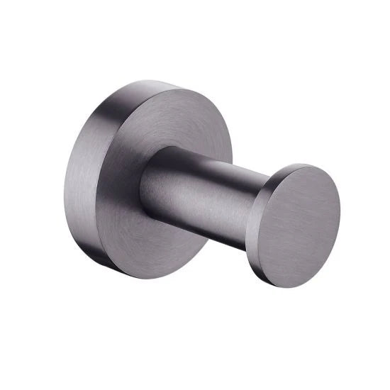 LUCID PIN Robe Hook Gun Metal Grey